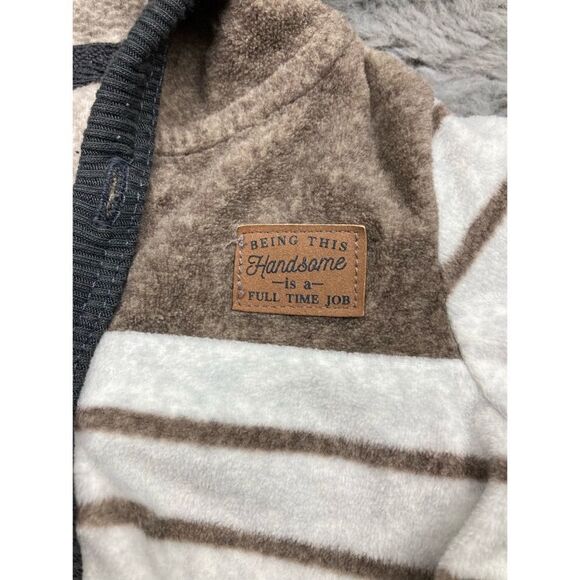 Carter’s brown and tan fleece outfit - Picture 3 of 4